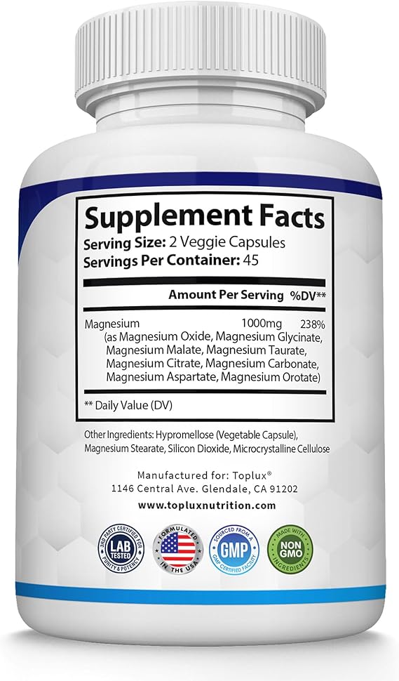 Magnesio Complex 8 en 1 - Más energía, menos estrés