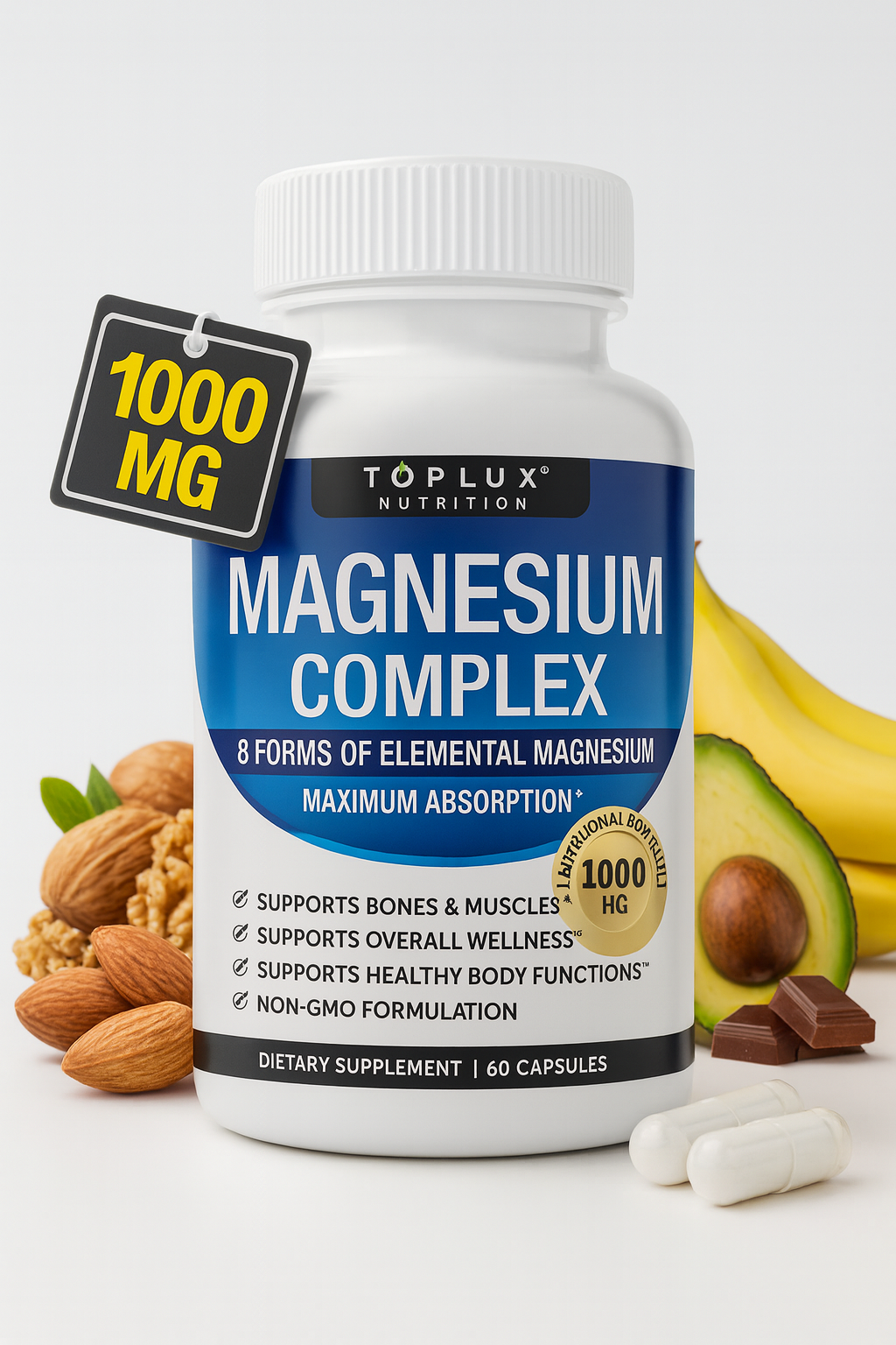 Magnesio Complex 8 en 1 - Más energía, menos estrés